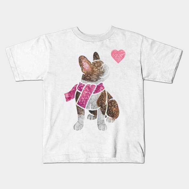 Watercolour French Bulldog Kids T-Shirt by animalartbyjess